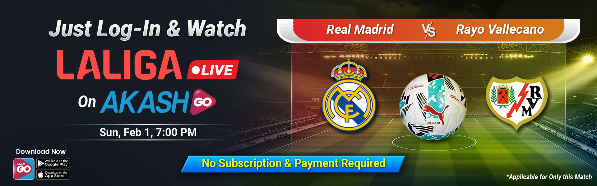 LALIGA Free Match Web Banner