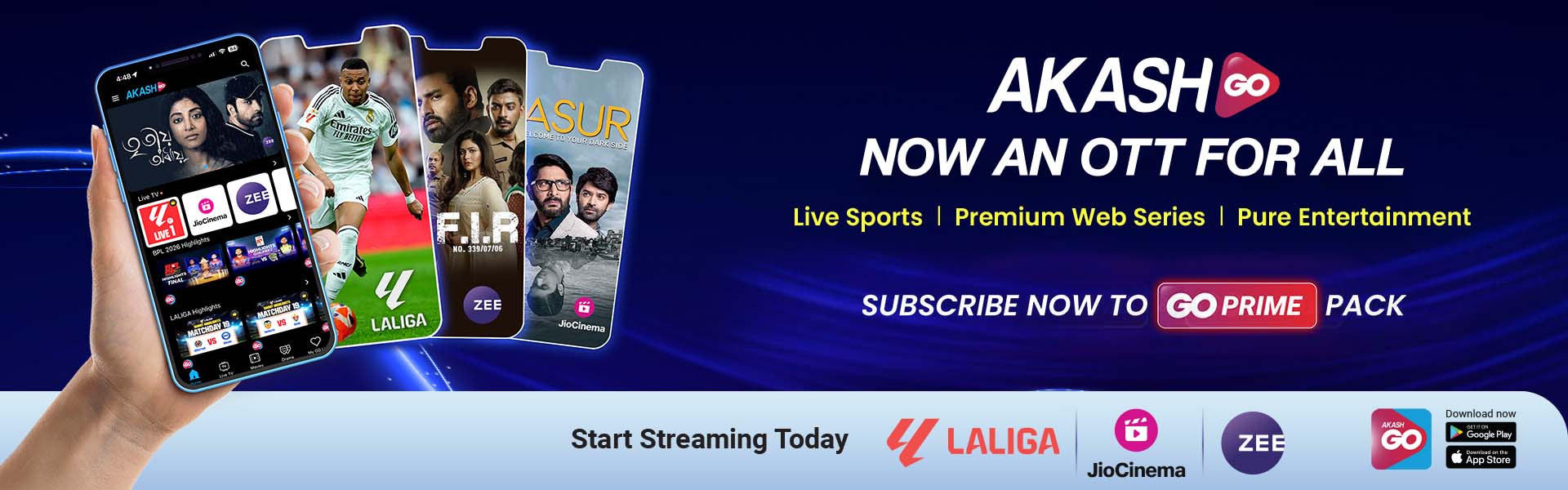 AKASH GO OTT Web Banner