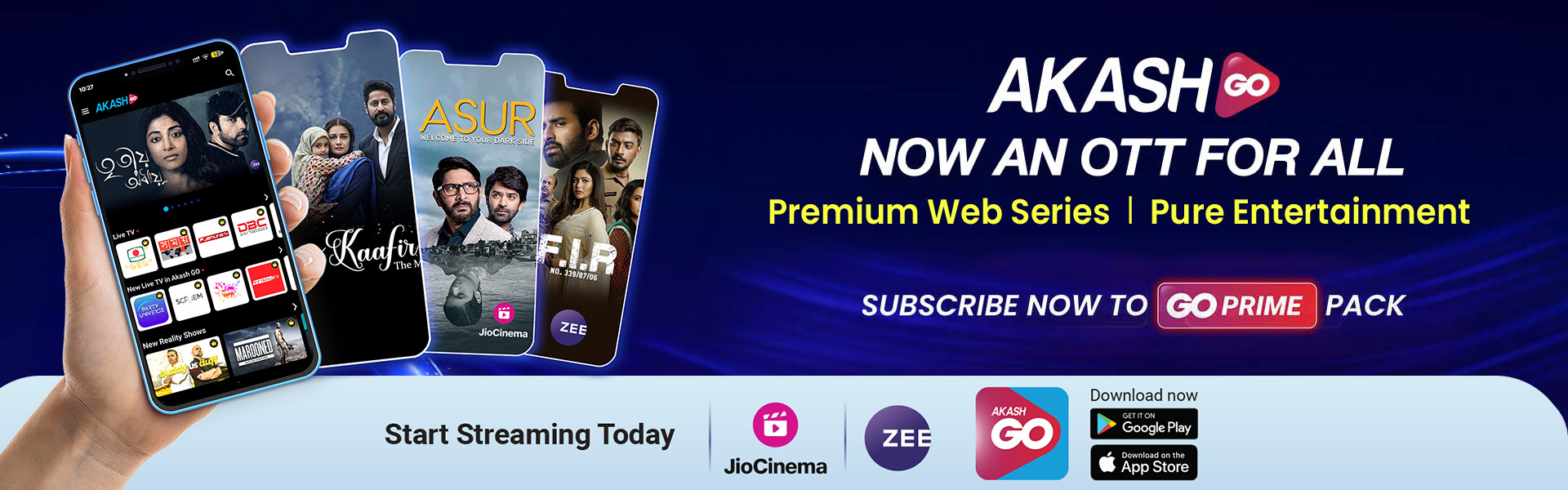 AKASH GO OTT Web Banner
